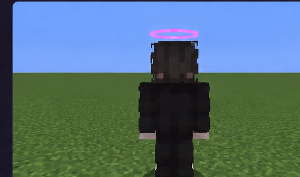 Minecraft-style preview of a pink halo